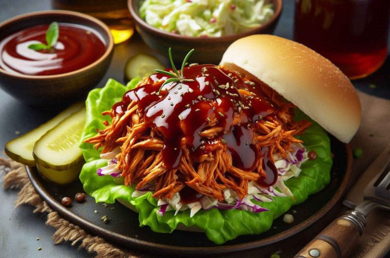 Slow Cooker BBQ Pulled Chicken That Practically Cooks Itself