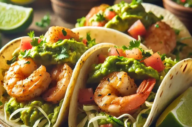 Spicy Shrimp Tacos with Avocado Salsa