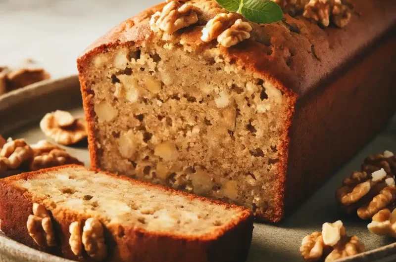 Vegan Banana Bread with Walnuts Recipe