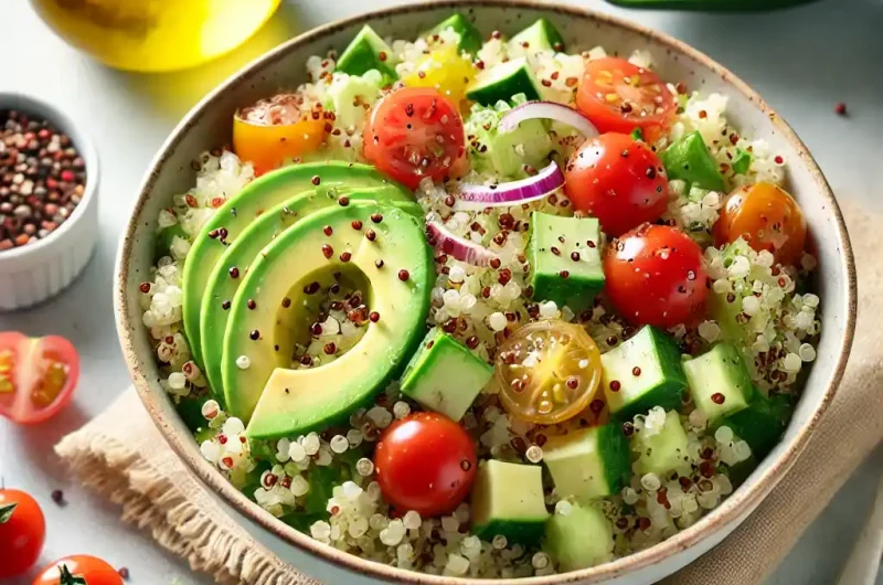 Vegan Quinoa Salad with Avocado Recipe