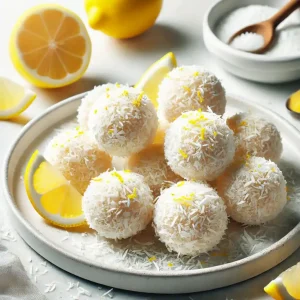 Zesty Lemon Coconut Energy Bites with a Viral Twist