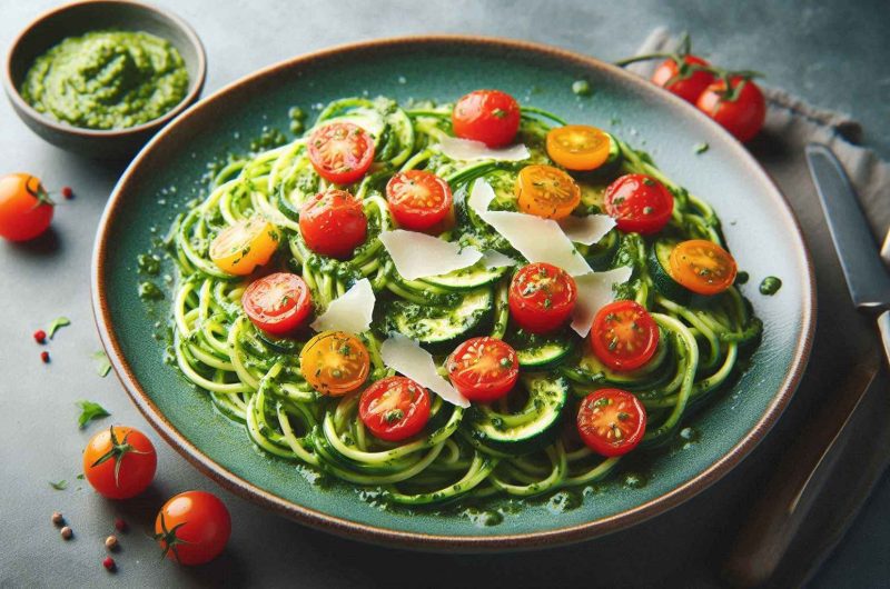 Zucchini Noodles with Pesto – Fresh & Light