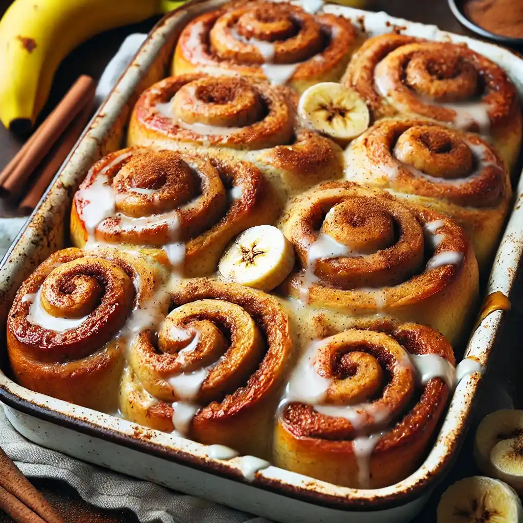 Vegan Banana Bread Cinnamon Rolls: Fluffy, Sweet, and Plant-Based