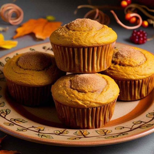 Fluffy Pumpkin Muffins with a Secret Ingredient