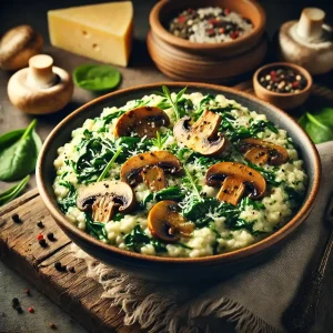 Creamy Spinach and Mushroom Risotto Recipe