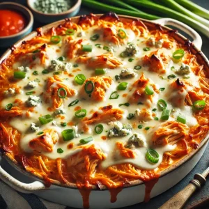 Buffalo Chicken Casserole Spicy Lean & Delicious