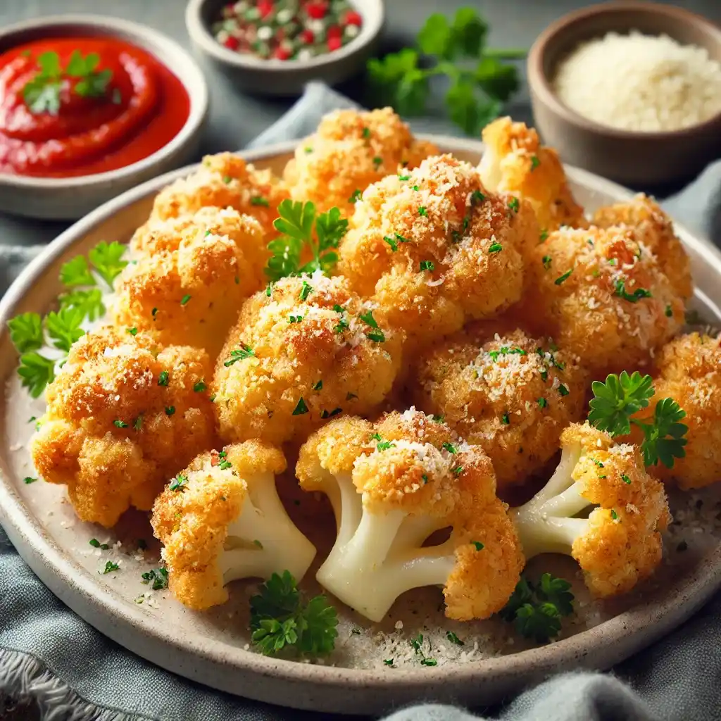 Crispy Parmesan Cauliflower Bites You Can’t Resist