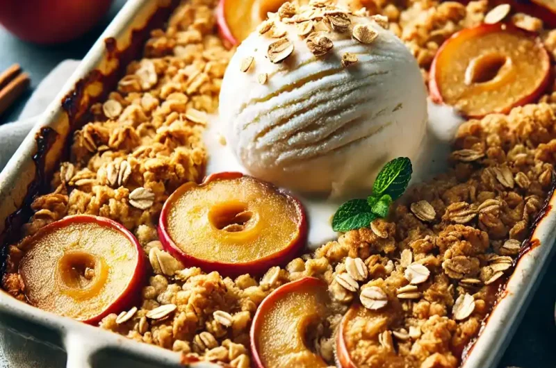 Baked Apple Crisp with Oats Recipe