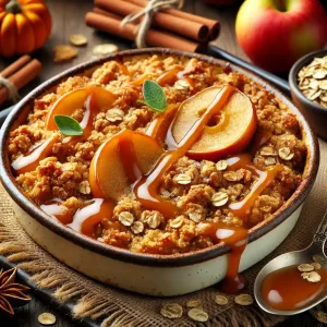 Low-Calorie Salted Caramel Apple Crisp: The Perfect Fall Treat