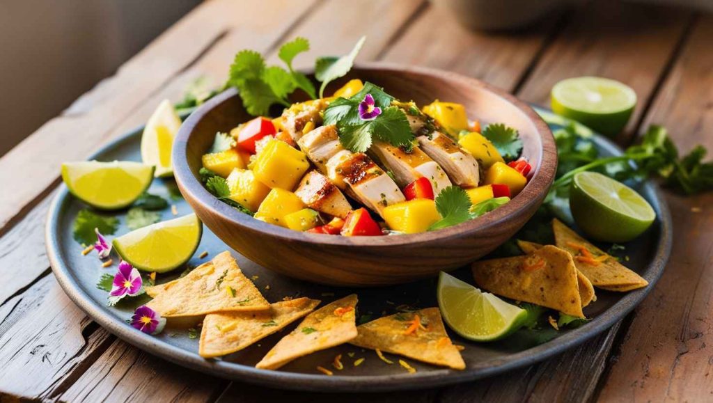 Spicy Mango Chicken Salad with a Zesty Twist