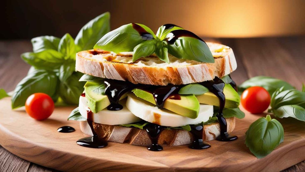 Caprese Sandwich with a Twist: Add Avocado for Extra Creaminess