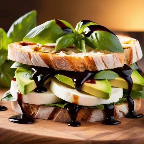 Caprese Sandwich with a Twist: Add Avocado for Extra Creaminess