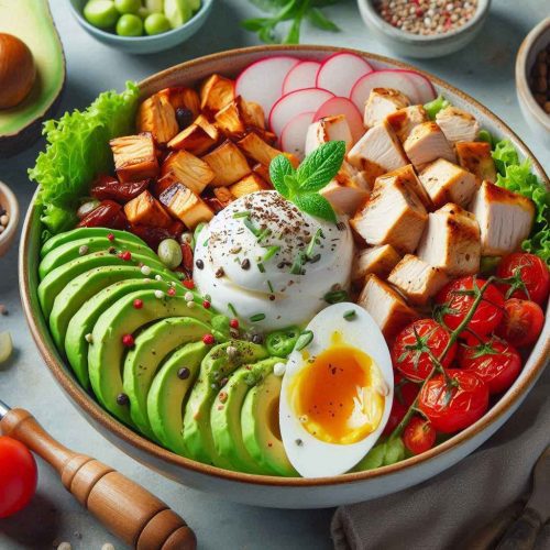 Ultimate Creamy Avocado Chicken Bowl for Weight Gain