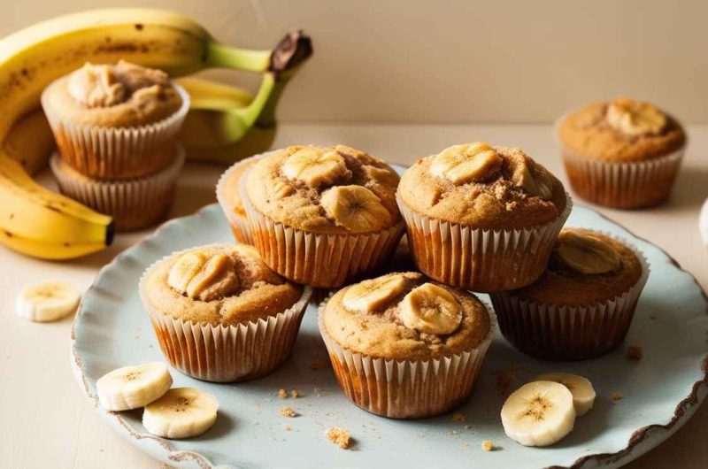 Freshly Baked Peanut Butter & Banana Muffins: Fuel Your Day with Every Bite