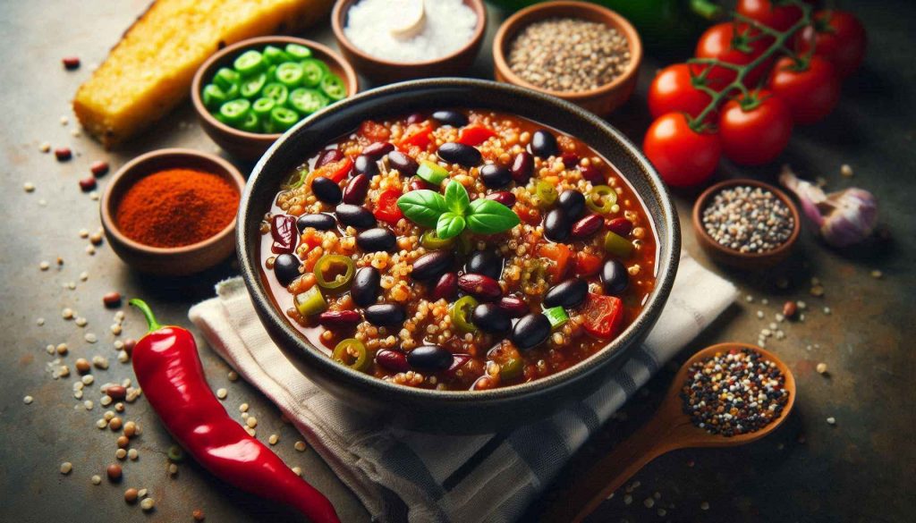 Hearty Quinoa & Black Bean Chili for Maximum Calories