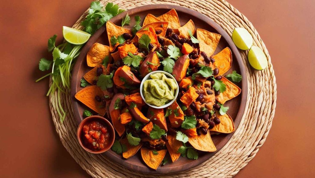 Loaded Sweet Potato and Black Bean Nachos: A Guilt-Free Snack