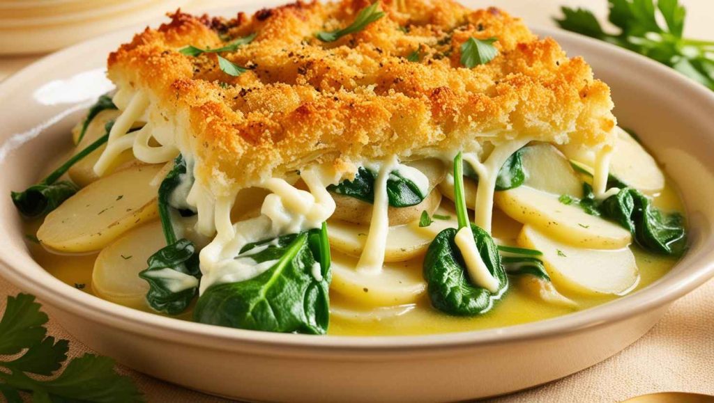 Cheesy Spinach & Potato Casserole: A Comforting, Nutritious Meal