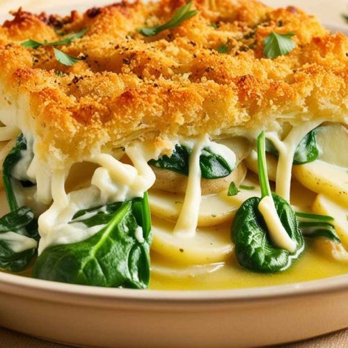 Cheesy Spinach & Potato Casserole: A Comforting, Nutritious Meal