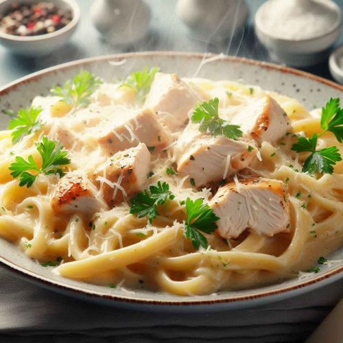 Creamy Chicken Alfredo Pasta