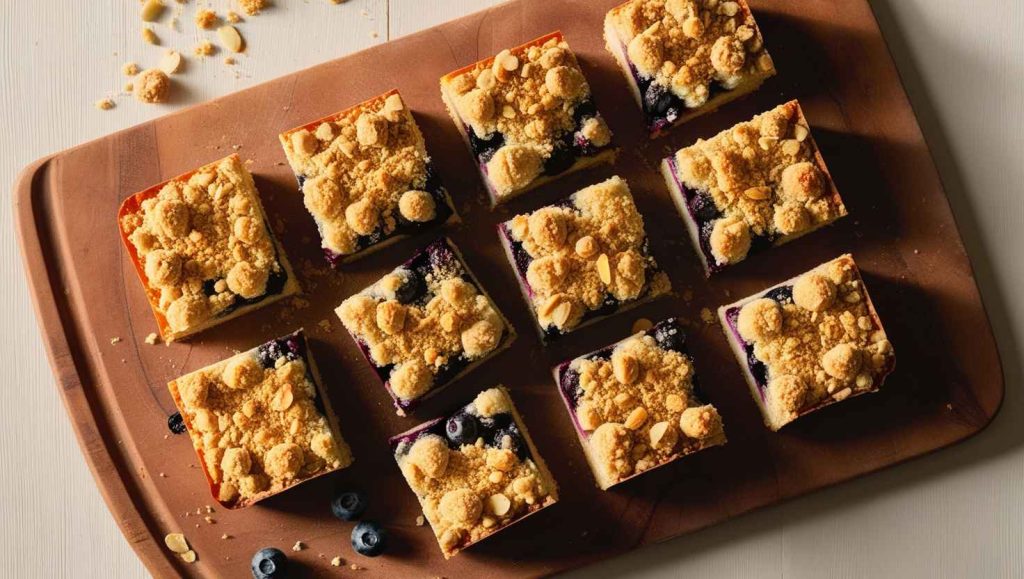 Blueberry Almond Crumble Bars: A Sweet, Crunchy Snack for Gains