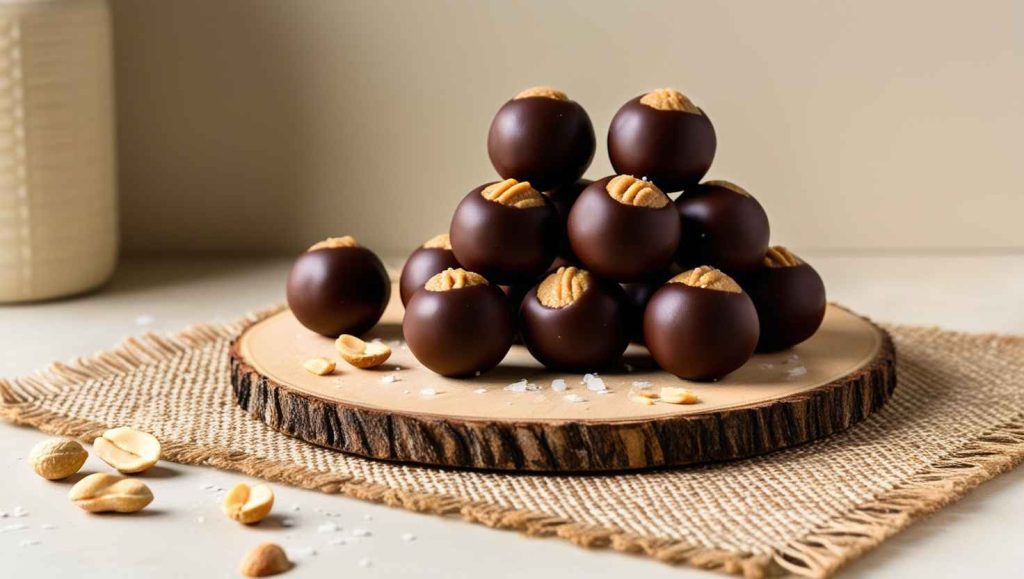 Peanut Butter Stuffed Chocolate Energy Balls: The Perfect On-the-Go Snack