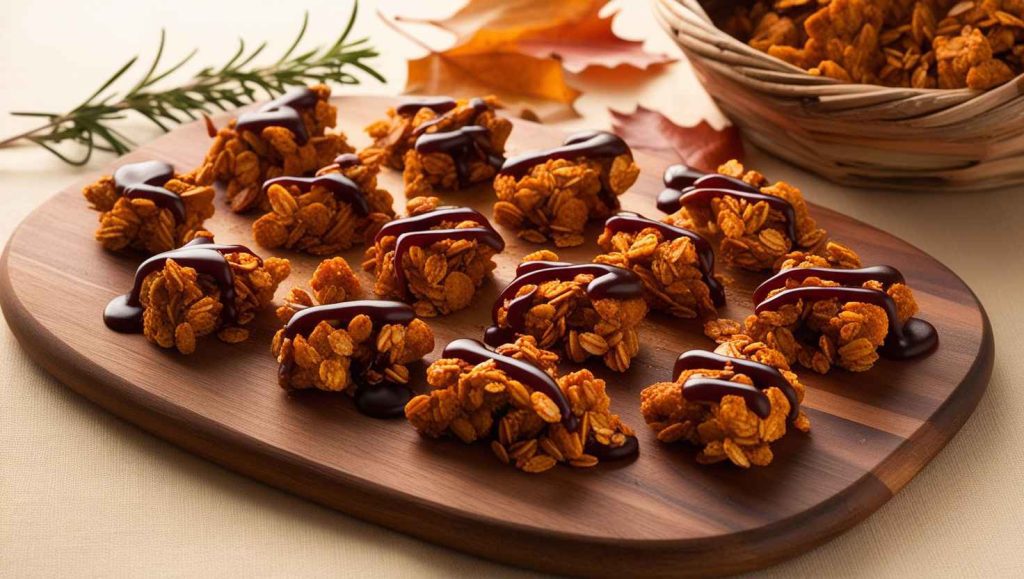 Pumpkin Spice Granola Clusters with Maple Glaze: Fall in Every Bite