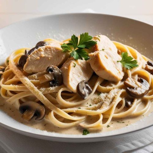 One Pot Creamy Mushroom Chicken Pasta: A Comfort Food for Muscle Gains