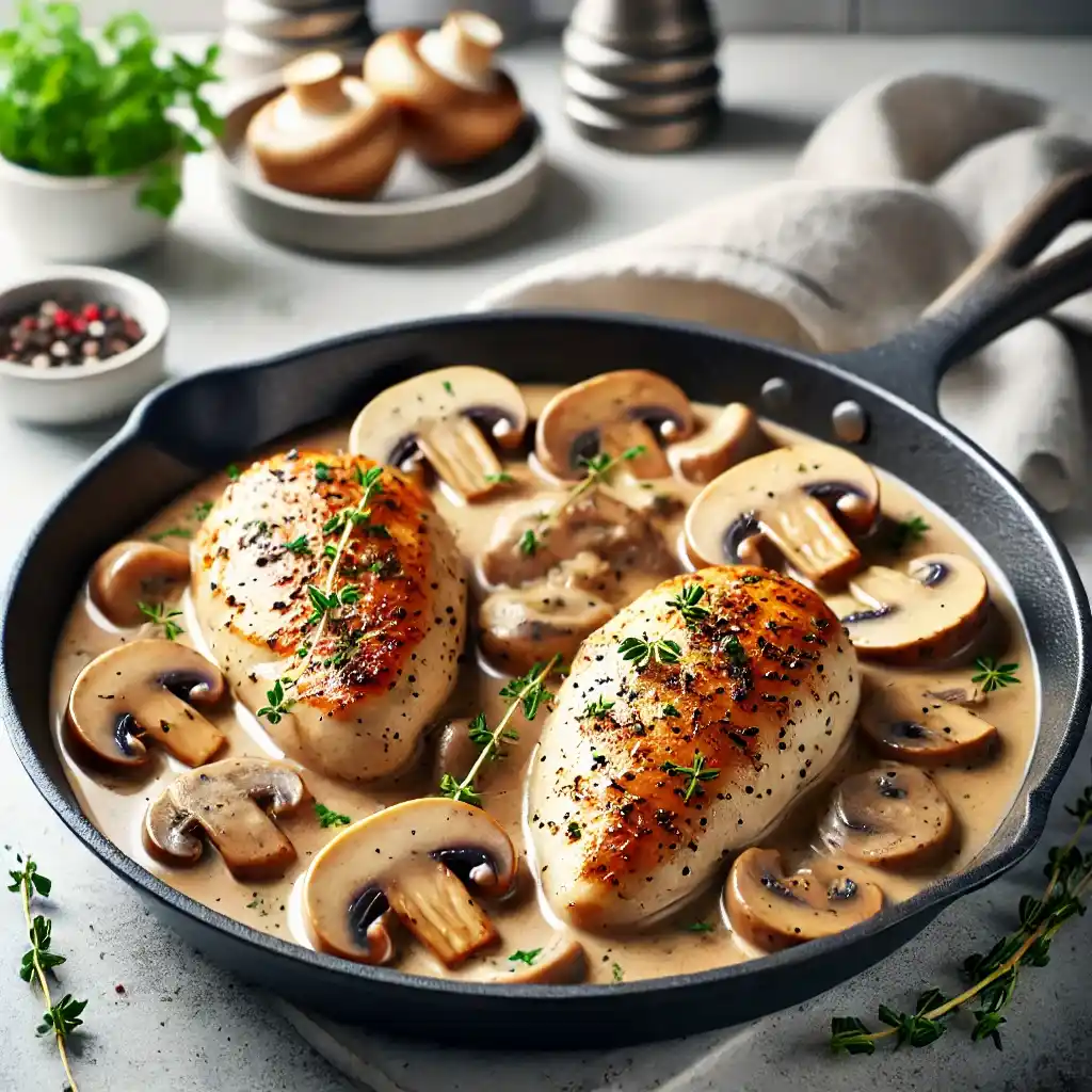 Creamy Mushroom Chicken: A One-Pan Dinner Delight