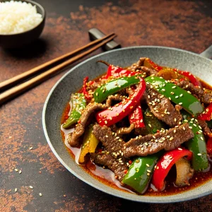 Spicy Beef and Pepper Stir-Fry: A Bold Flavor Hit for Quick Dinners