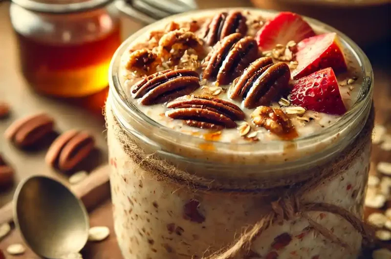 Maple Pecan Overnight Oats Recipe