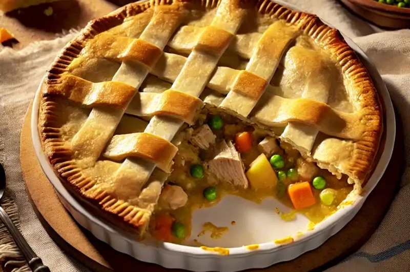 Homestyle Chicken Pot Pie Recipe with a Buttery, Flaky Crust