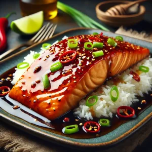 Sweet and Spicy Chili-Glazed Salmon Delight