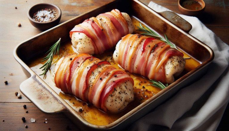 Bacon Wrapped Stuffed Chicken