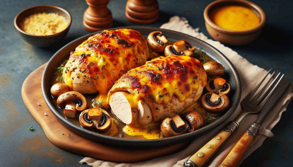 Cheese Mushroom Stuffed Chicken: A Savory Twist