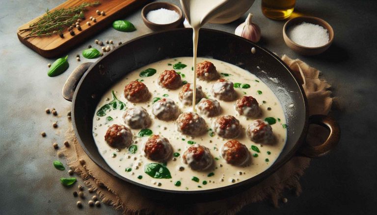 Creamy Paprika and Garlic Meatballs