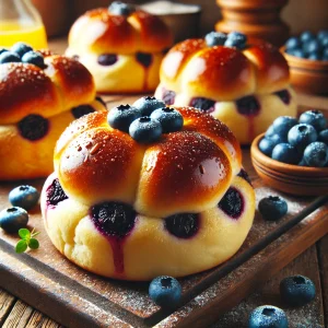 Blueberry Brioche Buns: Fluffy, Fruity & Perfectly Sweet