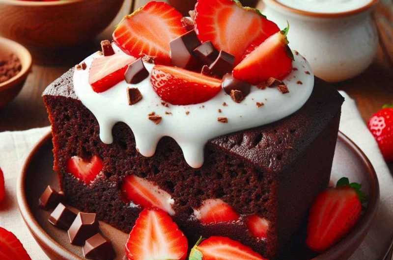 Chocolate Olive Oil Cake with Greek Chocolate Cream: Rich & Healthy Treat