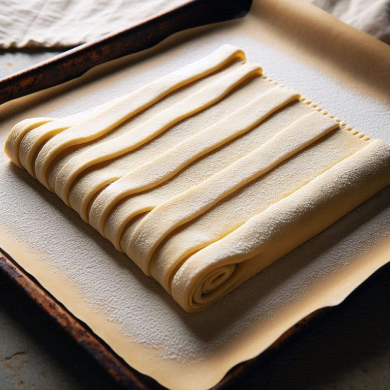 Prepare the Pastry: Roll out the puff pastry on a lightly floured surface to fit the baking sheet. Transfer it to the prepared baking sheet, trimming any excess edges.