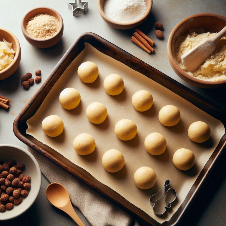 Shape & Bake: Scoop tablespoon-sized portions of dough and roll them into balls. Place them on the prepared baking sheet, spacing about 2 inches apart. Bake for 10-12 minutes, or until the edges are golden.