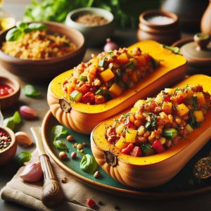 Stuffed Butternut Squash Recipe: A Flavorful Plant-Based Meal