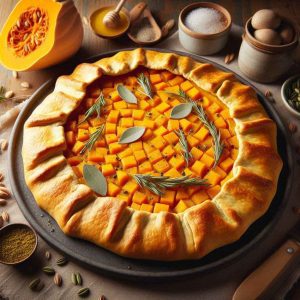 Butternut Squash Galette with a Savory Twist