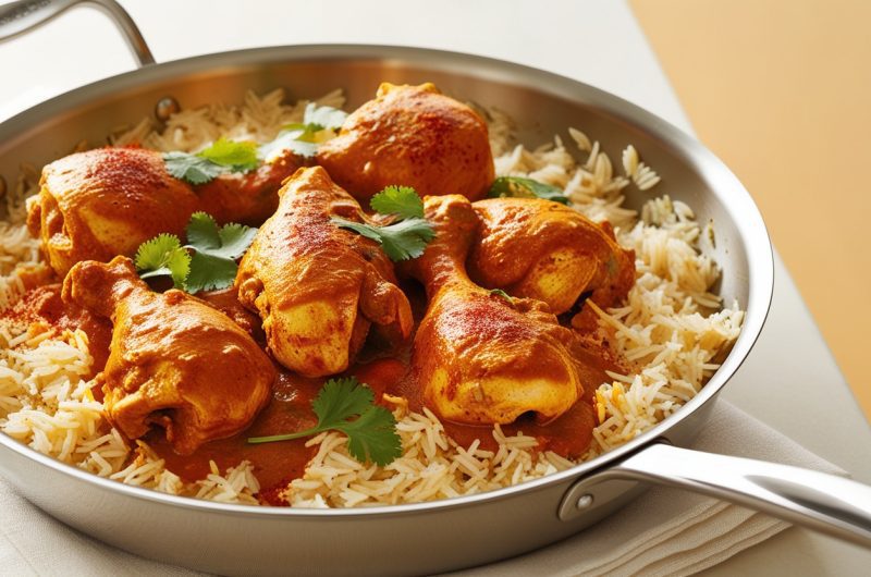 Baked Chicken Tikka Masala Rice for a One-Pan Wonder