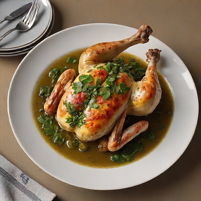 Roast Chicken with Fresh Salsa Verde: A Flavorful Fusion