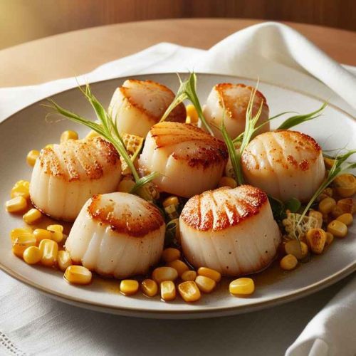 Seared Scallops with Sweet Summer Corn: A Luxurious Dinner