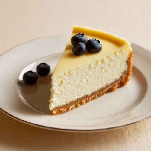 Smooth Cottage Cheese Cheesecake Slice