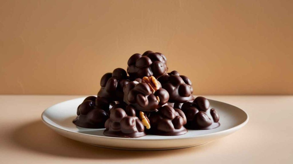 Dark Chocolate and Nut Clusters for a Healthy Weight Gain Snack