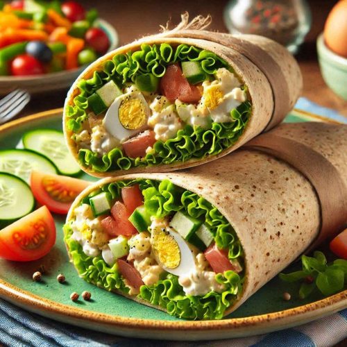 Recipe Title: Chopped Egg Salad Wrap