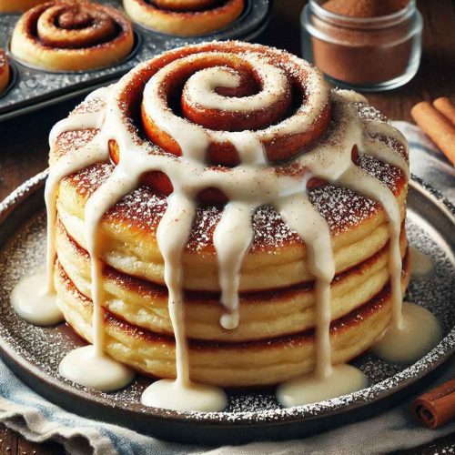 Cinnamon Roll Pancakes – Fluffy & Delicious