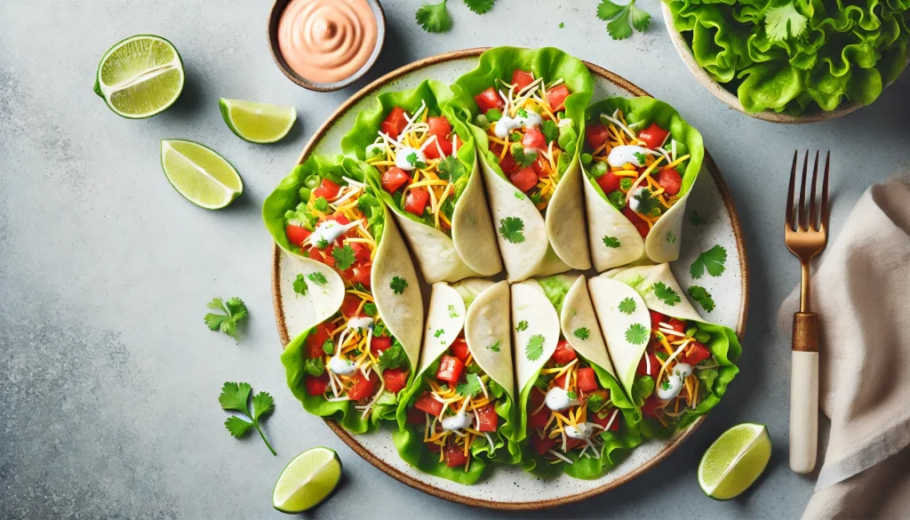 Recipe Title: Low-Carb Taco Lettuce Wraps