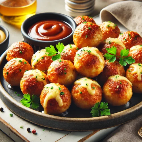 Recipe Title: Cheesy Keto Low-Carb Sausage Balls